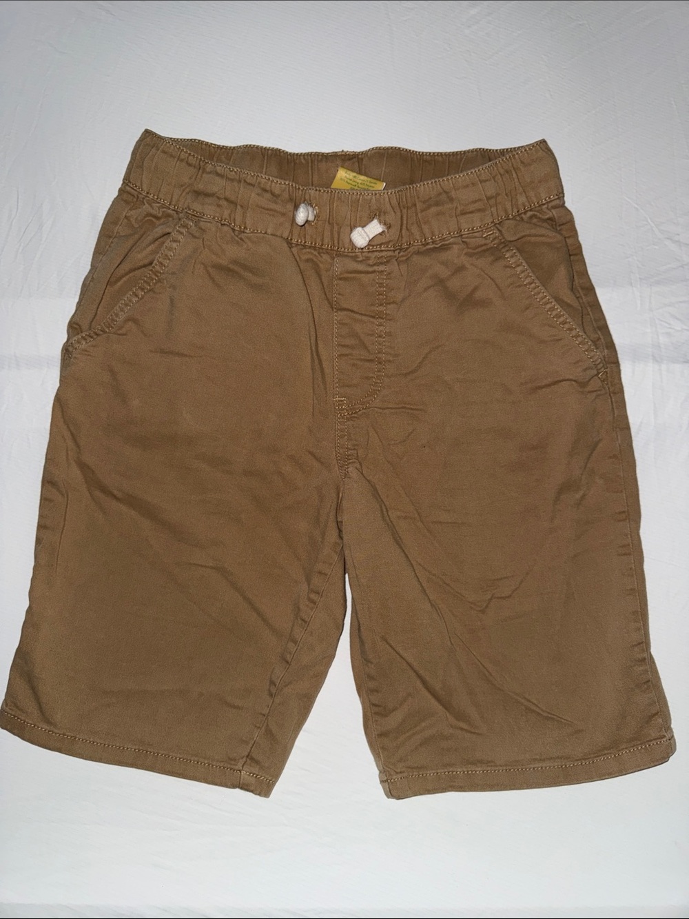 Boys Casual Drawstring Brown Shorts